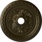 Ekena Millwork Palmetto Ceiling Medallion (Fits Canopies up to 3 5/8"), 23 5/8"OD x 3 5/8"ID x 1 5/8"P, Green Gold CM23PMGGS - alternate 1
